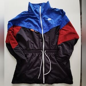 Nike Icon Clash Woven Track Jacket Long Black, Blue, Red Lightweight Windbreaker